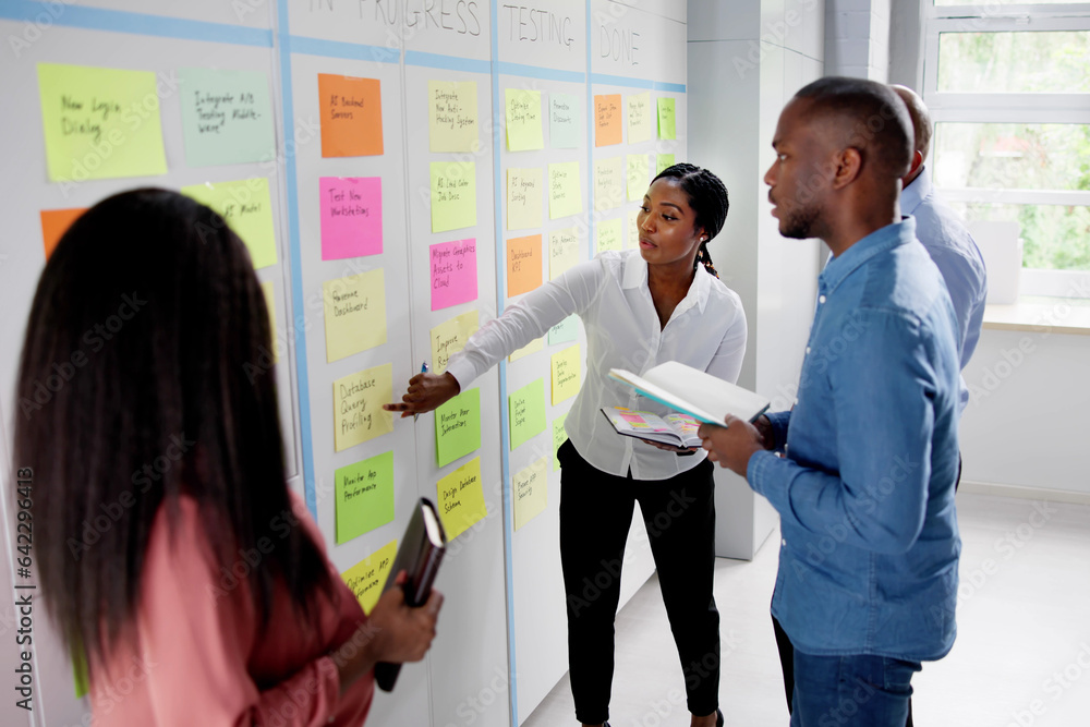Poster agile business team