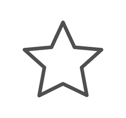 Star related icon outline and linear vector.