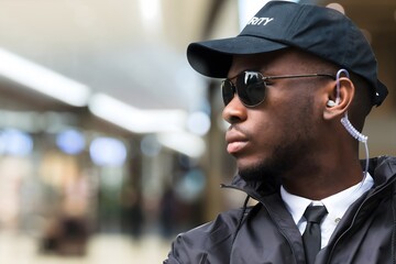 Security Guard In Shopping Mall