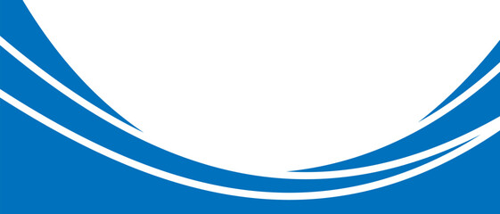 Modern blue banner background. Graphic design banner pattern background template with dynamic wave shapes.	
