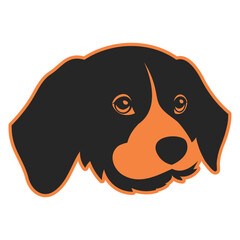 ?A clear and current picture of a dog that is easy to understand. Vector Illustration.