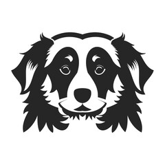 ﻿A simple and current picture of a dog that is easy to understand. Vector Illustration.