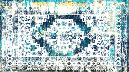 Carpet and Rugs textile design with grunge and distressed texture repeat pattern 
