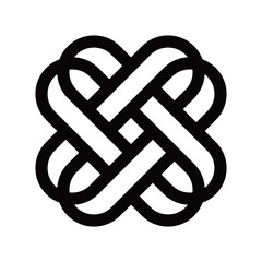 Tribal design logo fits black