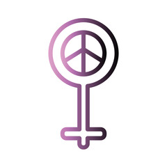 Feminist Peace Woman Icon