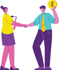 Fototapeta premium Business Startup Deal Agreement