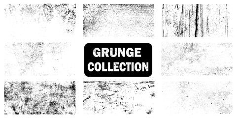 Collection of grunge grainy dust background. Grunge textures set. background. vector illustration.