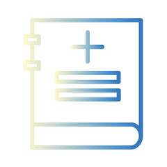 Fototapeta premium Book Medical Doctor Icon