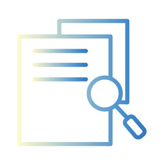 Document Research Study Icon