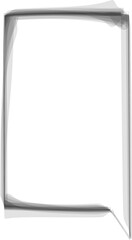 Black and white speech bubble balloon icon sticker memo keyword planner text box banner, flat png transparent element design