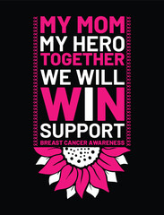 Breast cancer t shirt design bundle lettering t shirt design