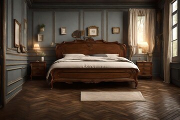 Timeless vintage bedroom furniture for a classic interior