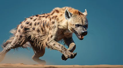 Fotobehang Hyena hyena in the wild