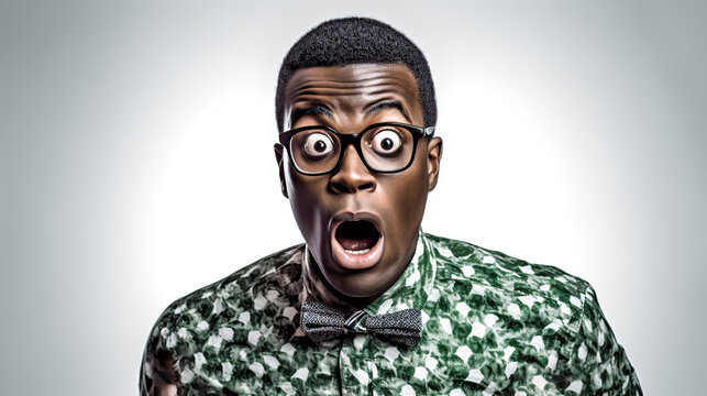 portrait of african american man isolated 