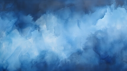 Black Blue Abstract Watercolor