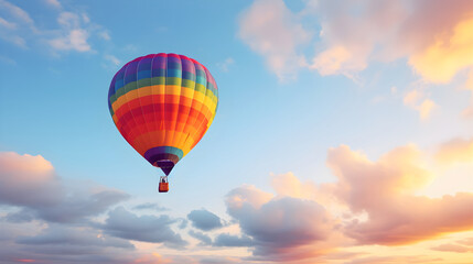 Fototapeta premium hot air balloon in flight