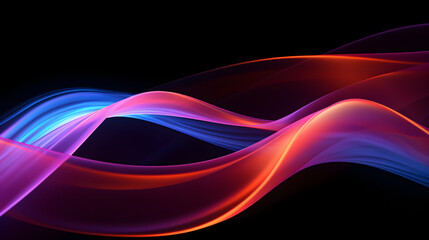Holographic Neon Fluid Waves