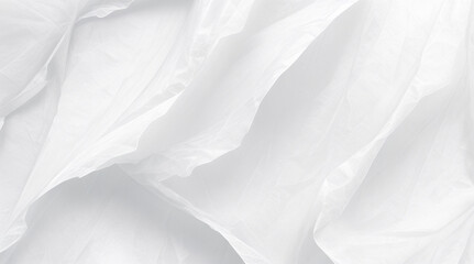 Obraz premium white transparent crumpled and creased plastic poster texture background with wet plastic wrap 