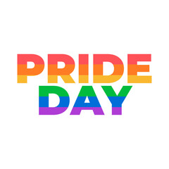 2 Vector lgbt pride typography pride month in june colorful text lettering