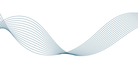 Wave with lines created using blend tool. Curved wavy line, smooth stripe. Abstract vector background with wavly lines. Wave vector. Wave background.