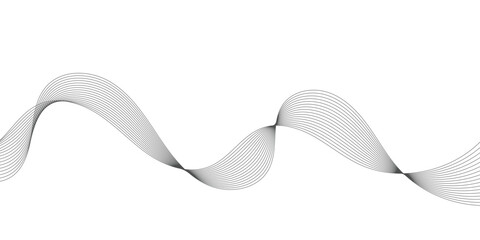 Wave with lines created using blend tool. Curved wavy line, smooth stripe. Abstract vector background with wavly lines. Wave vector. Wave background.