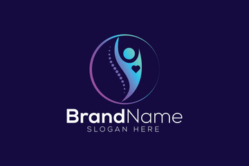 Trendy and Professional healthy life logo design vector template