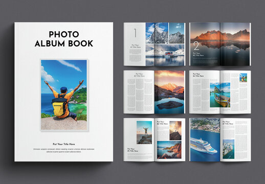 Photo Album Book Design Layout