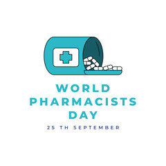 World Pharmacists Day design banner template