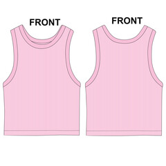  LADIES RIBBED VEST TOPS.