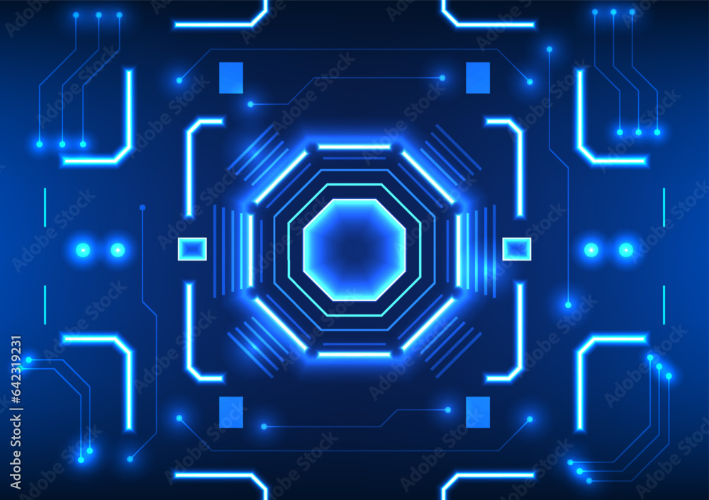 Poster screen technology background it is a vector illustration designed to look modern and high-tech. suit