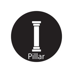 pillar icon vector
