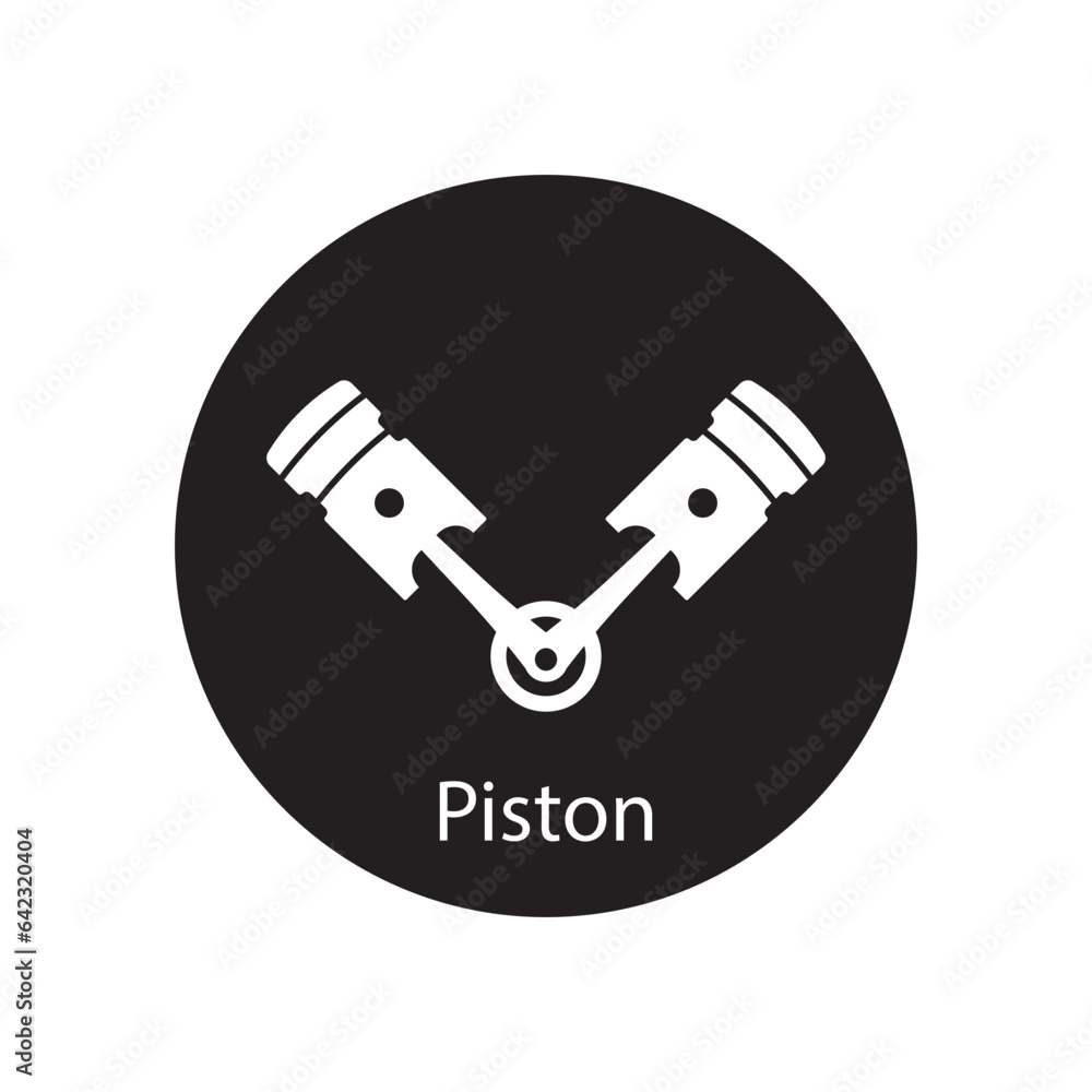 Canvas Prints piston icon vector