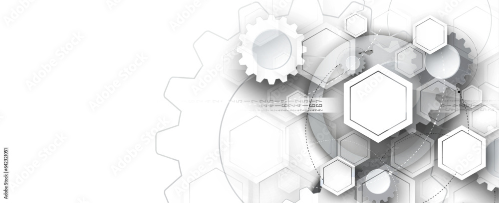 Aufkleber Technology abstract futuristic background for internet business. Big data concept.