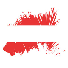brush flag Austria transparent background, Austria brush watercolour flag design template element PNG file Austria flag
