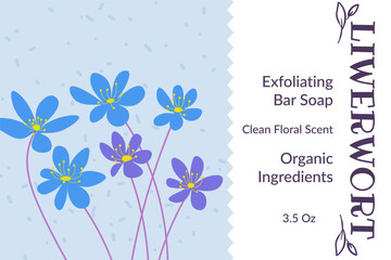 Liverworts exfoliating bar soap organic cosmetics