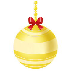 golden christmas balls