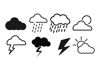 Storm icon design template vector isolated illustration