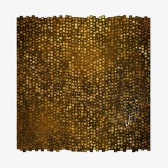 golden abstract geometric pattern. gold mosaic. - 642324804