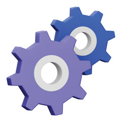 Setting 3d rendering isometric icon.