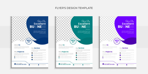 Modern Corporate Business, Flyer Design Template, perfect for creative professional Business, Creative Styles Flyer Design Layout Template in A4, Vector Unique Design Template.