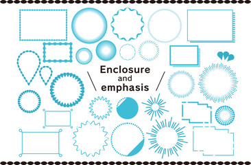 Enclosure and emphasis