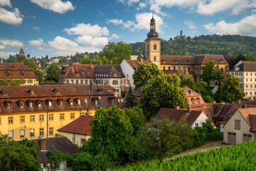 Fototapeta na wymiar View over the historic city of Bamberg