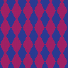 Colourful Argyle Fair Isle Seamless Pattern Design