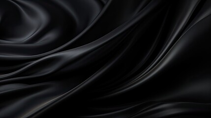 Fototapeta premium black silk background - generative ai