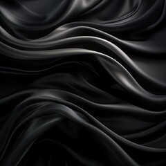 Obraz premium black satin background - generative ai