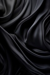 Fototapeta premium Black Silk Wallpaper - generative aiv