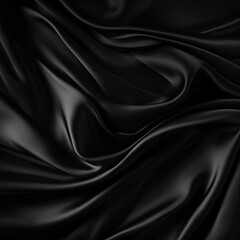 Black Silk Wallpaper - generative ai