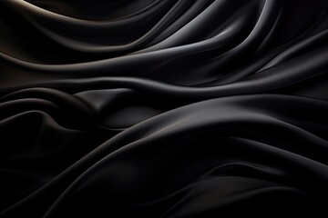 Fototapeta premium Black Silk Wallpaper - generative ai