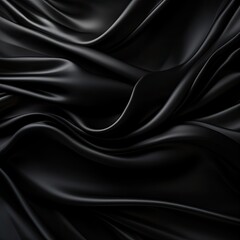 Fototapeta premium Black Silk Wallpaper - generative ai
