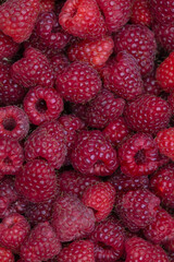 red raspberries textured background
